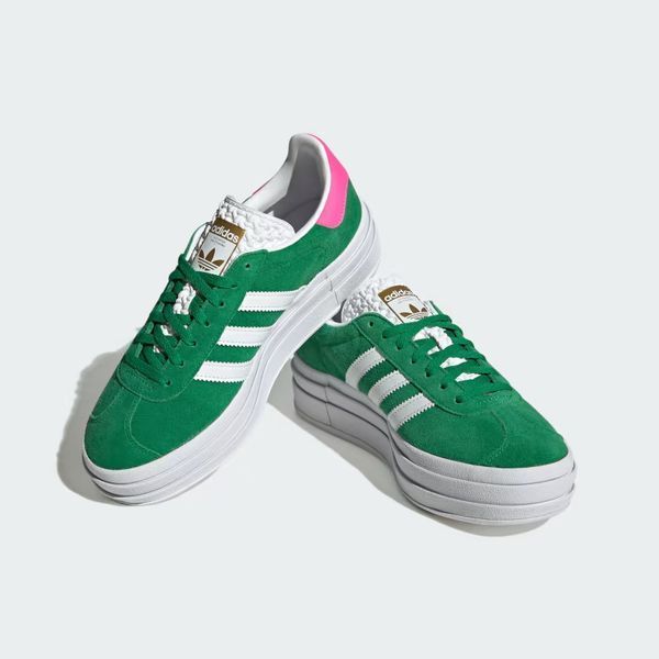 Adidas Gazelle Bold Green Lucid Pink WMNS (IG3136) 40 (25cm) 8 фото