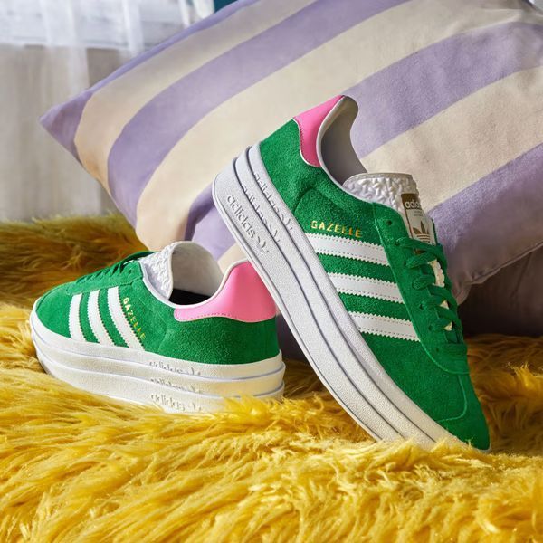 Adidas Gazelle Bold Green Lucid Pink WMNS (IG3136) 40 (25cm) 8 фото