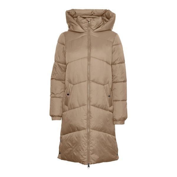 Пуховик Vero Moda Uppsala 10270146 Regular Fit бежевий (S) 61 фото